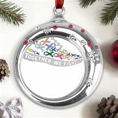 20250102 085528 Metal Snowflake Red Crystal Round Ornament