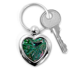 Malachite  Key Chain (heart)