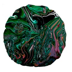 Malachite  Large 18  Premium Round Cushions