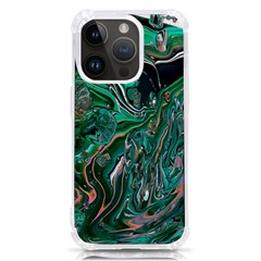 Malachite  Iphone 14 Pro Tpu Uv Print Case by kaleidomarblingart