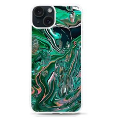 Malachite  Iphone 15 Tpu Uv Print Case by kaleidomarblingart