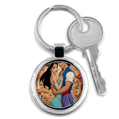 Aladin & Jasmine Wall Art Key Chain (round)