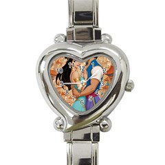 Aladin & Jasmine Wall Art Heart Italian Charm Watch