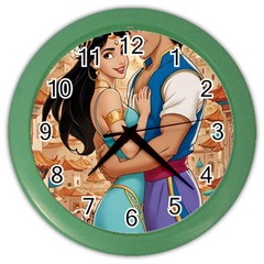 Aladin & Jasmine Wall Art Color Wall Clock