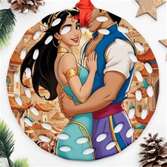 Aladin & Jasmine Wall Art Ornament (round Filigree)