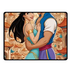 Aladin & Jasmine Wall Art Two Sides Fleece Blanket (small)