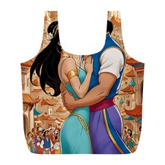 Aladin & Jasmine Wall Art Full Print Recycle Bag (l)