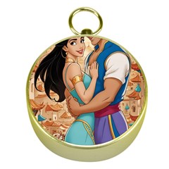 Aladin & Jasmine Wall Art Gold Compasses