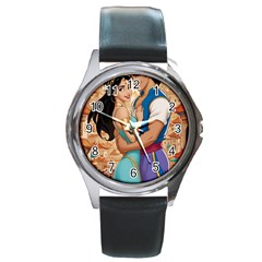 Aladin & Jasmine Wall Art Round Metal Watch