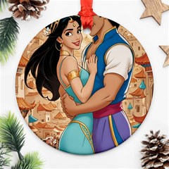 Aladin & Jasmine Wall Art Ornament (round)