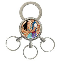 Aladin & Jasmine Wall Art 3-ring Key Chain