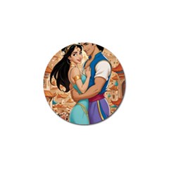 Aladin & Jasmine Wall Art Golf Ball Marker