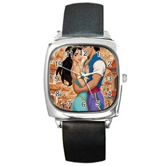 Aladin & Jasmine Wall Art Square Metal Watch