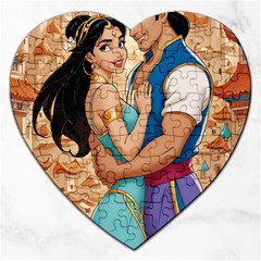 Aladin & Jasmine Wall Art Jigsaw Puzzle (heart)