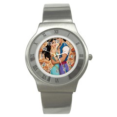 Aladin & Jasmine Wall Art Stainless Steel Watch