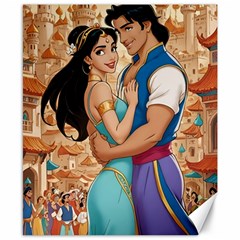 Aladin & Jasmine Wall Art Canvas 8  X 10 