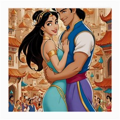 Aladin & Jasmine Wall Art Medium Glasses Cloth