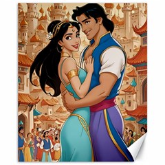 Aladin & Jasmine Wall Art Canvas 11  X 14 