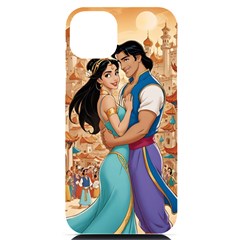 Aladin & Jasmine Wall Art Iphone 14 Plus Black Uv Print Pc Hardshell Case