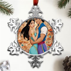 Aladin & Jasmine Wall Art Metal Small Snowflake Ornament