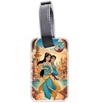 Aladin & Jasmine Wall art Luggage Tag (two sides) Back