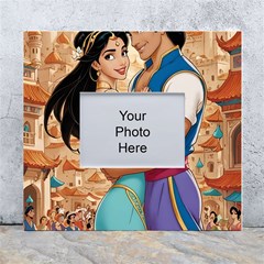 Aladin & Jasmine Wall Art White Wall Photo Frame 5  X 7  by Project51