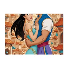 Aladin & Jasmine Wall Art Crystal Sticker (a4)