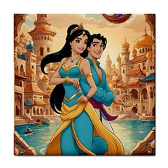 Aladin & Jasmine Disney Tile Coaster