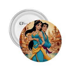 Aladin & Jasmine Disney 2 25  Buttons