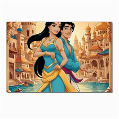 Aladin & Jasmine Disney Postcard 4 x 6  (pkg Of 10)