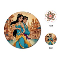 Aladin & Jasmine Disney Playing Cards Single Design (round)