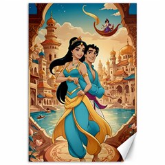 Aladin & Jasmine Disney Canvas 12  X 18 