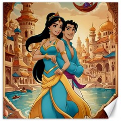 Aladin & Jasmine Disney Canvas 16  X 16 