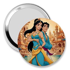 Aladin & Jasmine Disney 3  Handbag Mirrors