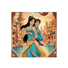 Aladin & Jasmine Disney Satin Bandana Scarf 22  X 22 