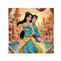 Aladin & Jasmine Disney Square Satin Scarf (30  X 30 )