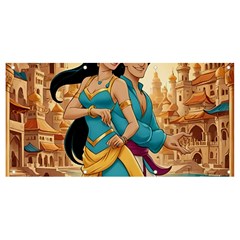 Aladin & Jasmine Disney Banner And Sign 8  X 4 