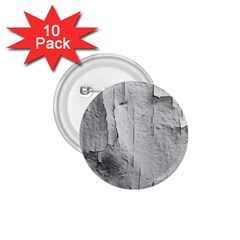 Wall With Cracked White Paint Texture 1 75  Buttons (10 Pack)