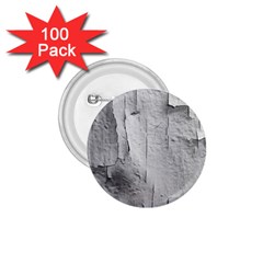 Wall With Cracked White Paint Texture 1 75  Buttons (100 Pack) 