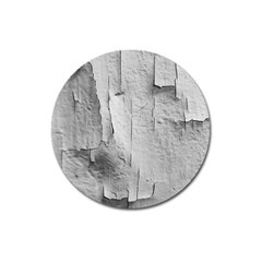 Wall With Cracked White Paint Texture Magnet 3  (round)