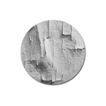 Wall With Cracked White Paint Texture Magnet 3  (Round) Front