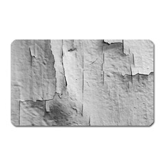 Wall With Cracked White Paint Texture Magnet (rectangular)