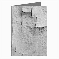 Wall With Cracked White Paint Texture Greeting Card by dflcprintsclothing