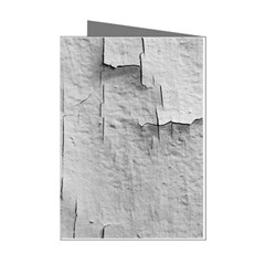 Wall With Cracked White Paint Texture Mini Greeting Cards (pkg Of 8) by dflcprintsclothing