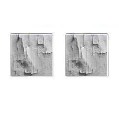 Wall With Cracked White Paint Texture Cufflinks (square)