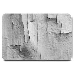 Wall With Cracked White Paint Texture Large Doormat