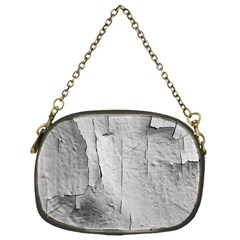 Wall With Cracked White Paint Texture Chain Purse (one Side)