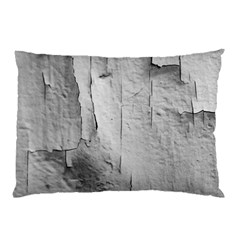 Wall With Cracked White Paint Texture Pillow Case