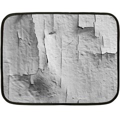 Wall With Cracked White Paint Texture Two Sides Fleece Blanket (mini)