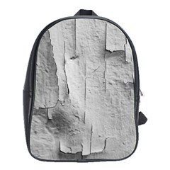 Wall With Cracked White Paint Texture School Bag (large) by dflcprintsclothing